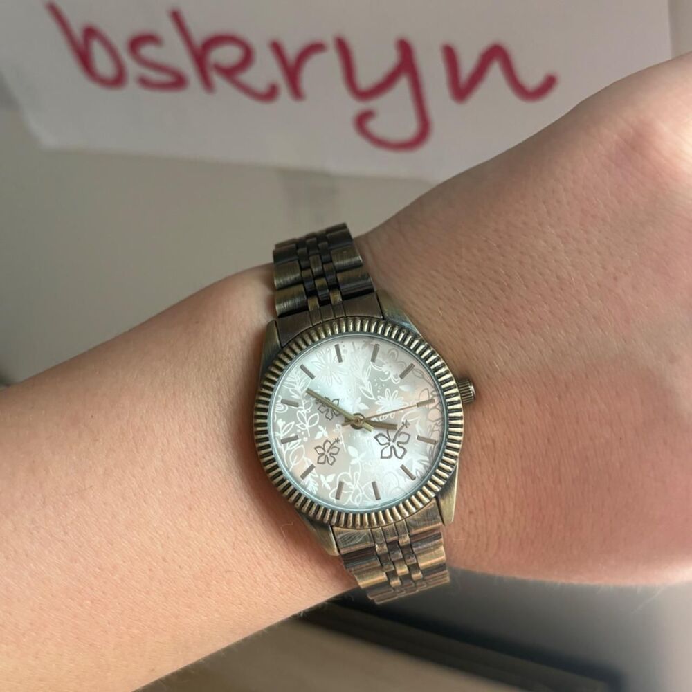 Francesca-s Women's Brown and Gold Watch